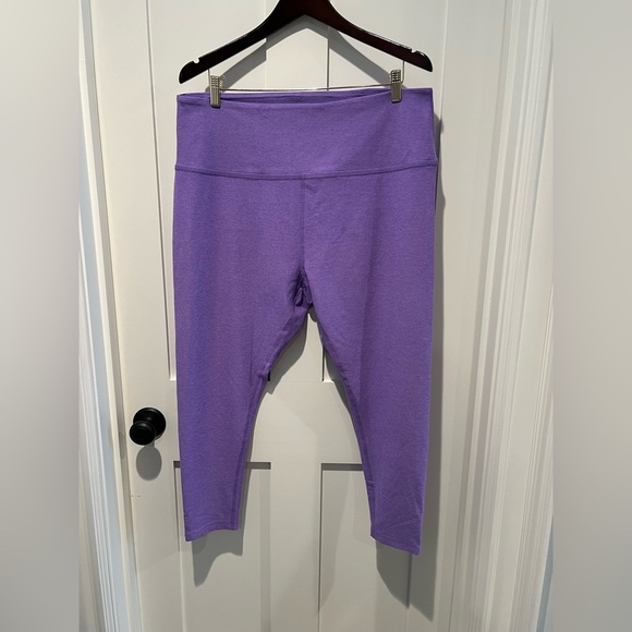 Beyond Yoga Spacedye Caught In The Midi High Waisted Legging Amethyst Heather 3X - Picture 2 of 5